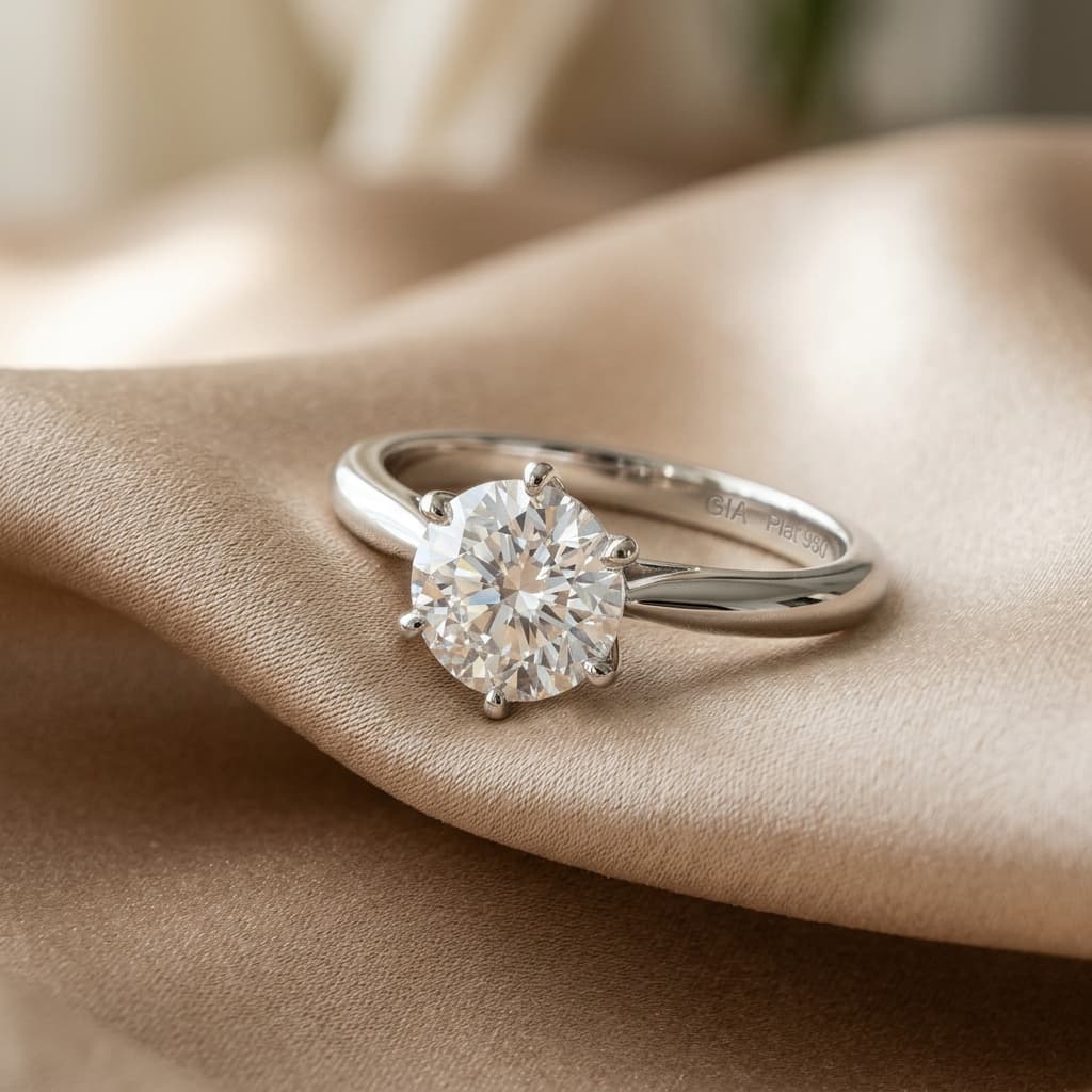Lumière Solitaire Ring